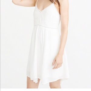 Abercrombie Cutout Swing Dress, White